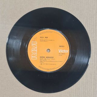 Iggy Pop :SISTER MIDNIGHT / BABY Vintage 45RPM 7 