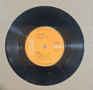 Iggy Pop :SISTER MIDNIGHT / BABY Vintage 45RPM 7 