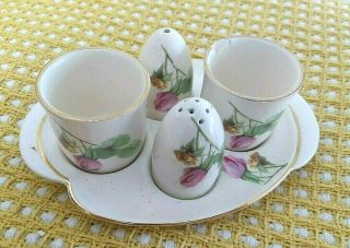 Vintage Royal Winton Roses Breakfast Set One Egg Cup Is