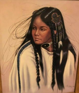 Vintage South Western Native American Indian Print by Z.  Garcia 2