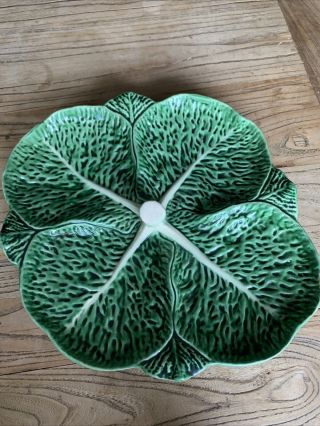 Made In Portugal Cabbage Platter Dish Plate Lovely Retro Vintage