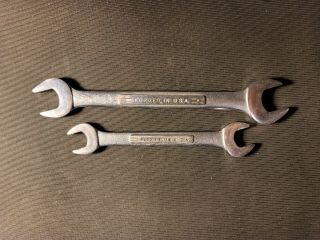 Vintage Craftsman Sae Double Open End Wrenchs 1/2 " Thru 3/4 " =v= Usa Made