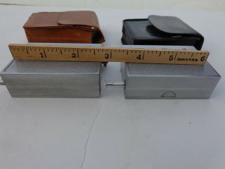 Micro 16 camera,  PAIR,  vintage mini cameras with leather cases,  for 16mm film 3
