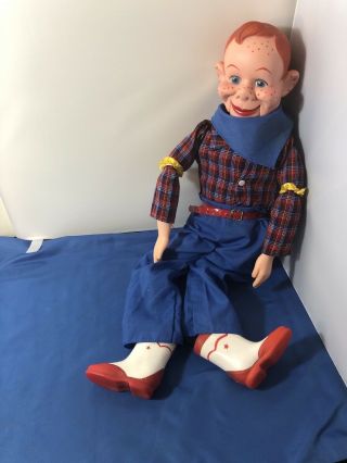 Vintage Howdy Doody 25 " Ventriloquist Dummy Doll 1973 Eegee Dressed Nbc