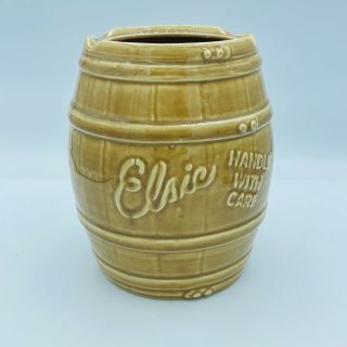 Vintage Elsie The Cow Cookie Jar Barrel Bottom Jar Only Bordens
