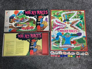 Vintage Wacky Races Board Game 1969 Hanna Barbera Milton Bradley