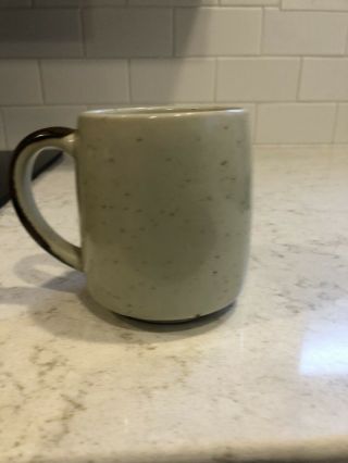 Vintage Otagiri Speckled Stoneware Coffee Mug Mid Century Bird Quail Dove 3