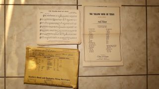 Vintage “the Yellow Rose Of Texas” Sheet Music By Don George Arr.  By Paul Yoder