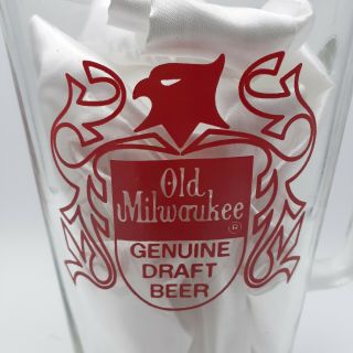 Vintage - Old Milwaukee Beer - Heavy Glass Pitcher - Draft Beer