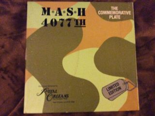 Vintage 1982 Mash Army Tv Show Collector Photo Plate Rare