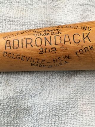 Vintage Personal Model Adirondack 302 Mantle Type Baseball Bat 34 