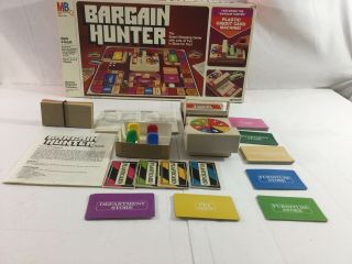 Complete Vintage Bargain Hunter Board Game Milton Bradley 1981