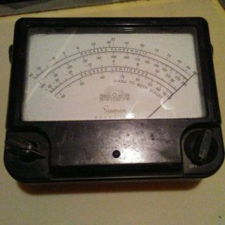 Vintage Simpson Model 389 Thermometer As - Is