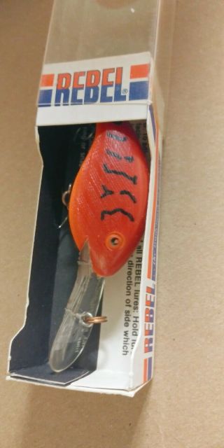 Old Stock Vintage Tackle Box Fishing Lure Rebel Deep Mini R
