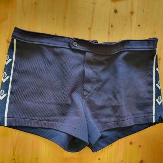 Vintage 70s Vfl Footy Shorts Fit Xl Navy Old Logo Adjustable Unisex Collectable