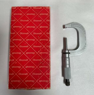 Vintage L.  S.  Starrett Machinist Toolmaker Micrometer No.  2 2rl (a15)