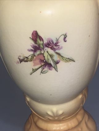 Vintage Royal Wettina Hand Painted Floral Vase,  RH,  Made in Austria,  14 