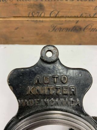 VTG AUTO - KNITTER SOCK KNITTING MACHINE BED PLATE ASSEMBLED WITH RING GEAR PART 2