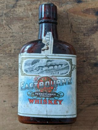 Vintage Whiskey Bottle,  Eastbourne Whiskey,  Typography,  Advertising,  Design
