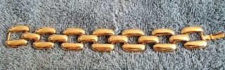 Vtg.  Trifari Gold Tone Chunky Link Bracelet 7 And 3/4 " 1990 