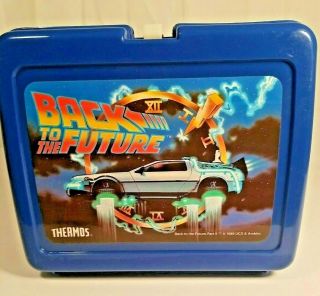 Vintage 1989 Back To The Future Plastic Lunch Box By Thermos