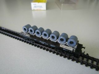 Vintage Arnold Rapido 0496 Db Flat Car With Steel Coils Boxed 1:160 N Scale