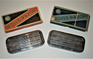 2 Vintage Rolls Razor Imperial No.  2 Made In England W/ Box & Contents