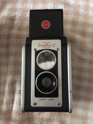 Vintage Kodak Duaflex Iii Camera With Kodet Lens With Cover
