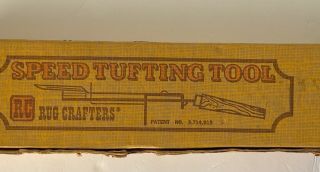 Vintage Speed Tufting Tool Rug /tapestry Crafters Antique Tools
