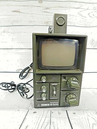 Ranger 505 Panasonic Portable Tv Analog Television Powers On Vintage