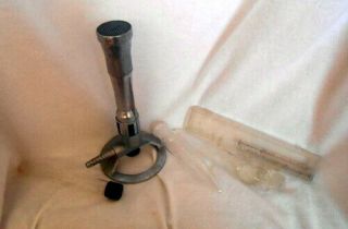Fisher 1201 - 21 Bunsen Burner For Natural Gas Safe Hose,  Vintage Lab Vials