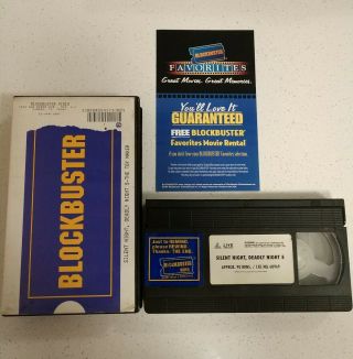 Blockbuster Video Vhs Clamshell " Silent Night,  Deadly Night 5 " Christmas Vintage