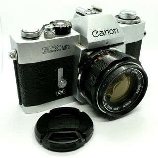 Vintage Canon Ex Auto Ql 35mm Film Slr Camera
