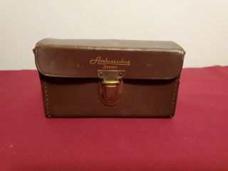 Vintage Ambassadeur Fishing Reel Brown Leather Case Case Only,  Sweden