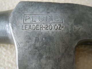 Vintage PLUMB Leader 20 oz Carpenter ' s Framing Hammer 2