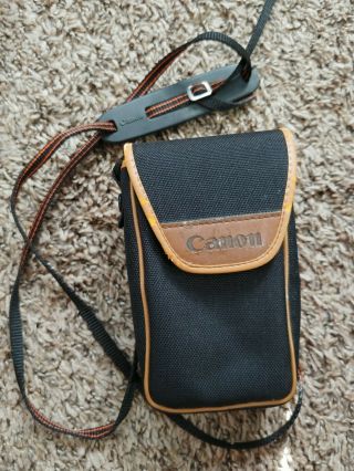 Vintage Canon Camera Pouch Bag With Beltloop For Waist Canon Logo Velcrow Strap