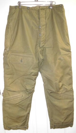 Vintage Wwii U.  S.  Army Air Forces Flight Pants Flying Trousers Type A - 9 Size 40