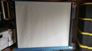 Vintage Da Lite Portable Projector Screen By Comet Photo Backing