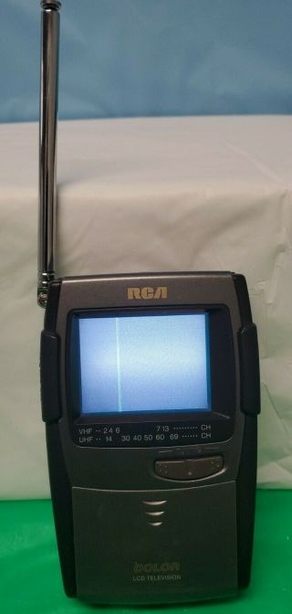 Handheld Rca Portable Lcd Color Tv 16 - 3050 Television Vintage