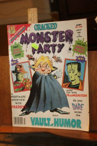 Vintage Cracked July 1988 Monster Party