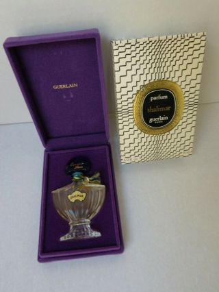 Boxed Guerlain Paris Shalimar Empty Parfum Bottle