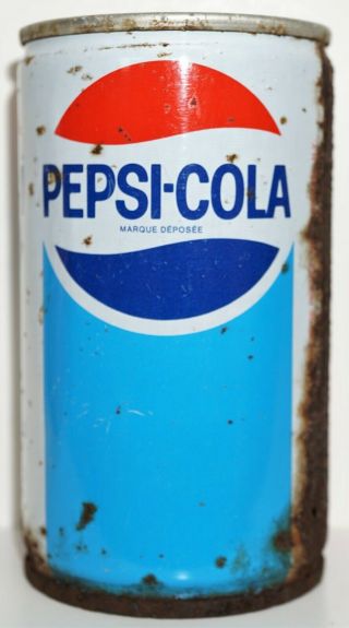 Rare Vintage Pepsi Cola Steel Soda Can Late 70 