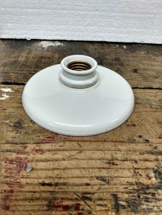 Vintage P&s Alabax Porcelain Ceiling Light Fixture Very Low Ship