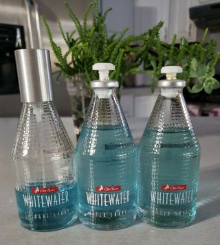 Vintage Old Spice Whitewater After Shave/cologne 3.  4 Fl Oz Bottle About 1/3 Full