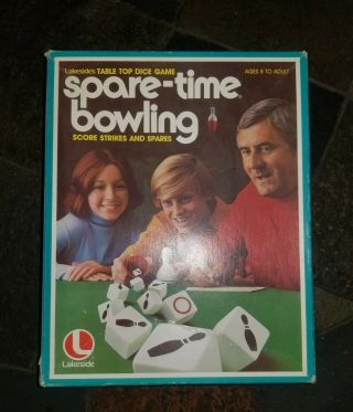 Vintage 1970s Spare - Time Bowling Table Top Game
