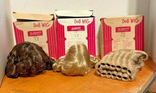Vintage By Dollspart Dynel Doll Wig Size 12