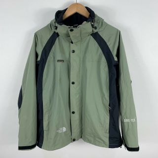 Vintage The North Face Jacket Mens Medium Gore Tex Green Multi Zip Hooded