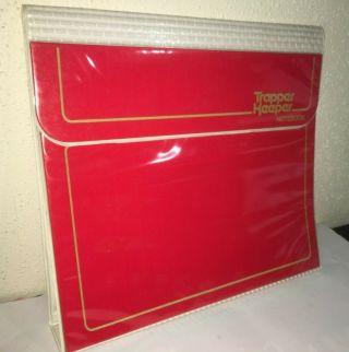 Vintage 1980 ' s MEAD TRAPPER KEEPER 3 Ring RED BINDER 80 ' s Folder Portfolio 29096 2