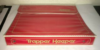 Vintage 1980 ' s MEAD TRAPPER KEEPER 3 Ring RED BINDER 80 ' s Folder Portfolio 29096 3