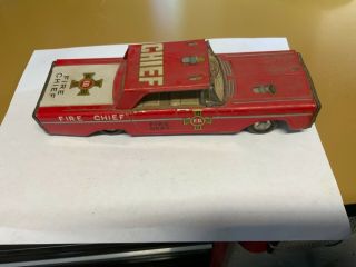 Vintage Toys Fire Chief Car Rare